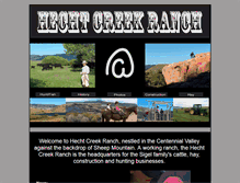 Tablet Screenshot of hechtcreekranch.com